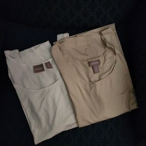 CHICO'S SHELLS LOT OF 2 (1 Cream1 BEIGE) CHICO'S SIZE 2